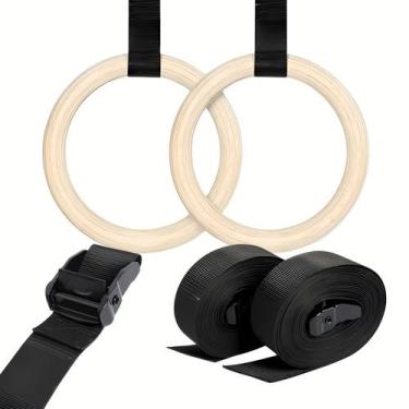 Imagem de Anéis Olímpicos, Calistenia, Ginástica, exercício funcional, Madeira -