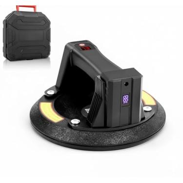 Imagem de Ventosa Elétrica Profissional para Porcelanato, Vidro e Mármore, Display Digital LED, Base de Sucção a Vácuo, Levantador de Placas para Construção Civil
