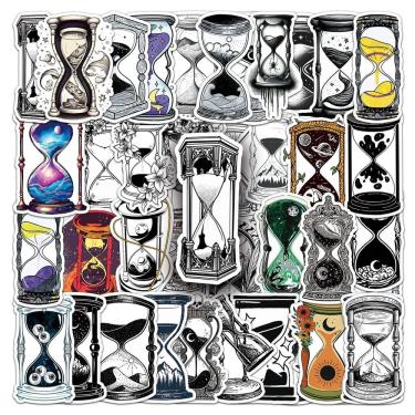 Imagem de Adesivos de vinil, ampulheta, 50 unidades, à prova d`água para projetos de bricolage