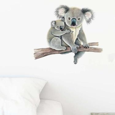 Imagem de Adesivos de parede Lindo Coala Bear Mãe e Bebê em PVC 32x28cm - yiweis