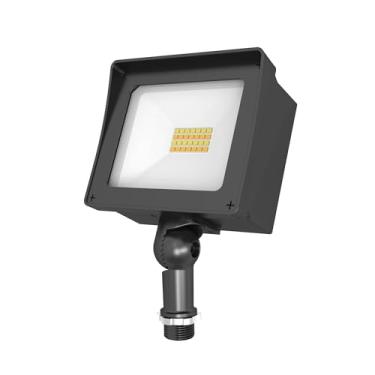 Imagem de CFY LIGHTING Refletor de parede residencial LED de 15W, luz LED de segurança externa com suporte articulado para varanda, jardim, pátio e garagem, 1800 lm, bronze 50