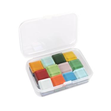 Imagem de Ímãs decorativos de 24 cores, acessórios de geladeira fofos para cozinha de escritório, decoração de armário de vidro colorido, conjunto de design adesivo para organização doméstica