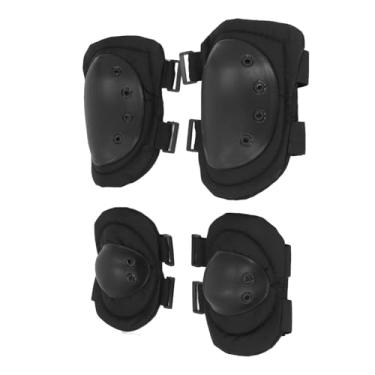 Imagem de Hilitand Joelheiras Táticas Conjunto de Equipamentos Profissionais para Esportes Ao Ar Livre Trabalho de Construção de Skate Com Rebites Elásticos Reforçados Com Espuma de Alta Densidade