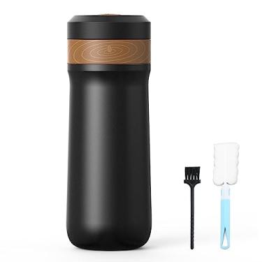 Imagem de Cafeteira French Press Portátil para Viagem Parede Isolada Copo de Café Chá com Malha 2 Camadas Escritório
