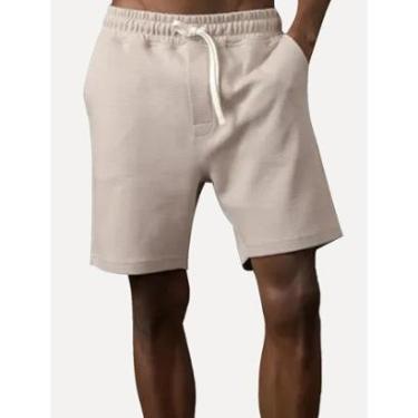 Imagem de Bermuda Calvin Klein Suedine Soft Caqui Claro-Masculino