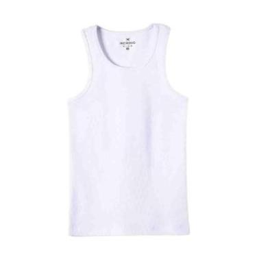 Imagem de Regata Básica Hering Kids Infantil Menina Em Ribana Branco-Feminino