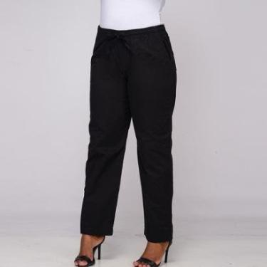 Imagem de Calça Sarja Pantacourt Feminina Cós Elastico 7928-Feminino