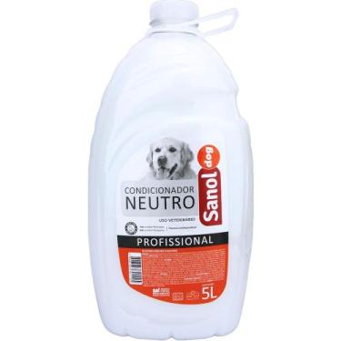 Imagem de Condicionador Profissional Neutro 5 Litros Cães e Gatos Sanol
