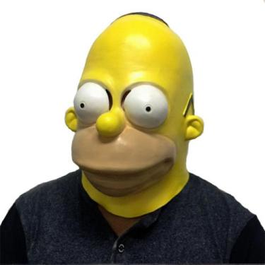 Imagem de Máscara de Cosplay Simpsons, Halloween, Carnaval, Páscoa, látex - yiwe