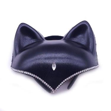 Imagem de Máscara de gato Halloween Black EVA Bat-mans com faixa de cabeça para 