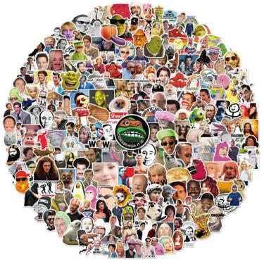 Imagem de Pacote de adesivos Internet Celebrity Anime, vinil impermeável, 300 un