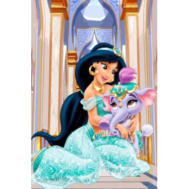 Imagem de Painel Festa Retangular P/ Casado 1,5x2,2m Jasmine 1 - Fantasia Brás