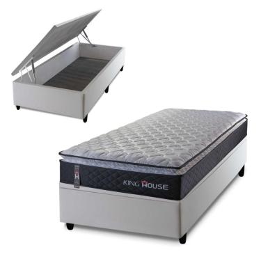 Imagem de Cama Box Baú Solteiro 88x188 Dakota Espuma D33 King House