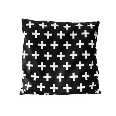 Imagem de Capa de almofada estampa geométrica em  tecido 100% poliéster 44x44cm 