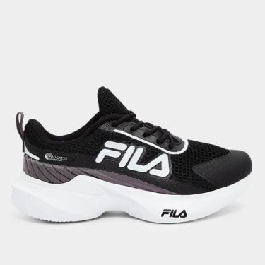 Imagem de Tênis Infantil Fila Progress, Branco, Cinza, 29