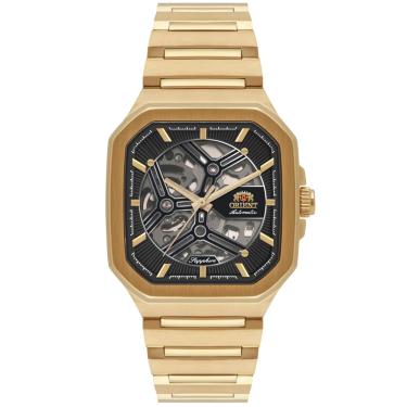 Imagem de Relógio Orient Masculino Automatico Dourado Skeleton Nh7gg008 G1kx
