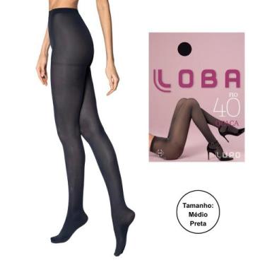 Imagem de Meia Calça Loba Lupo Fio 40 Opaca, Preta opaca m