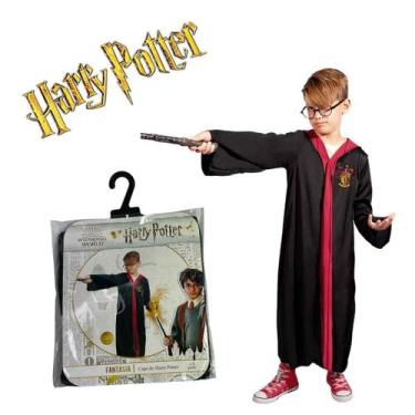 Imagem de Fantasia Harry Potter 3 a 12 Anos Super Heroi Curta Infantil Presente 