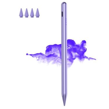 Imagem de Caneta Stylus para iPad 2018-2025, carregamento rápido de 20 minutos para Apple Pencil com inclinação e rejeição da palma, canetas ativas compatíveis com iPad 6th-10th/A16, Pro 33.0 cm 32.8 cm/11"M4