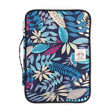 Imagem de Bolsa de documentos A4, pasta de arquivo A4, organizador multifuncional com zíper, bolsa de viagem à prova d'água para telefones, notebooks, canetas documentos (35 x 25 x 3 cm)