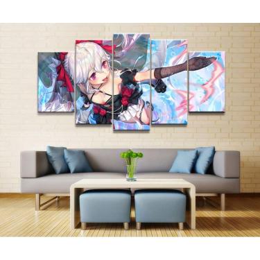 Imagem de Quadro Decorativos Kimono Akagi com 5 peças 130x65 3