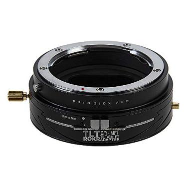 Imagem de Fotodiox Pro TLT ROKR - Adaptador de montagem de lente de inclinação/deslocamento compatível com lentes SLR Contax/Yashica (CY) para montagem Micro Four Thirds (MFT, M4/3) Corpo da câmera sem espelho