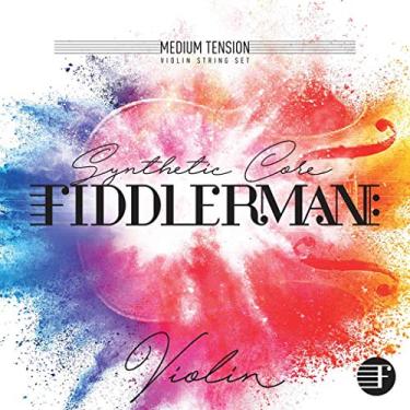 Imagem de Fiddlerman Conjunto de cordas de violino, núcleo sintético com ponta esférica para tamanho 1/4