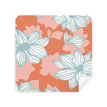 Imagem de Óculos de limpeza de tela verde laranja flor planta pano pano pano camurça pacote com 2