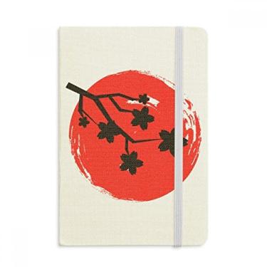 Imagem de Caderno com pintura de pincel padrão japonês, capa dura para diário clássico A5