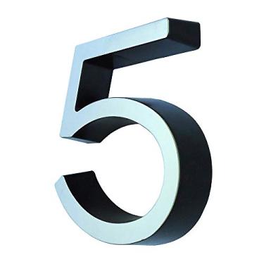 Imagem de Número 5 com 8Cm Fixtil Num/35 Cromado