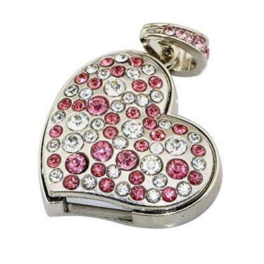 Imagem de 64 GB Coração de prata modelo USB Flash Drive memória USB Pen Drive USB Flash Drive USB Memory Stick USB Flash Card