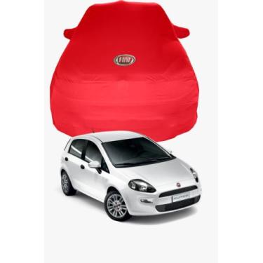 Imagem de Capa de Carro Fiat Punto Tecido  Lycra Premium - Cadilhe Capas, Vermel