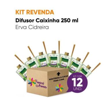 Imagem de Kit Revenda Difusor Aromatizador de Erva Cidreira - Tropical Aromas