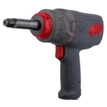 Imagem de Ingersoll Rand Chave de impacto pneumático 2236QTIMAX-2 DXS2 de 1/2", bigorna estendida de 5 cm, silenciosa, torque de 457 m, caixa de martelo de titânio, retentor de anel de fricção, pistola