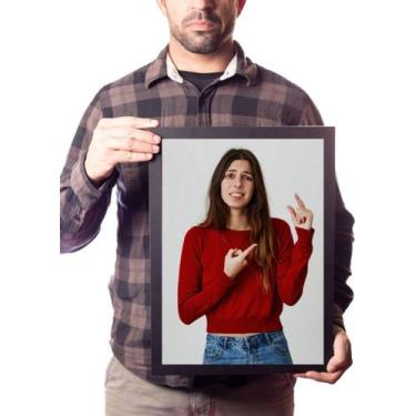 Imagem de Quadro Mulher Decepção No Mictório Decoração Banheiro - Fanarte