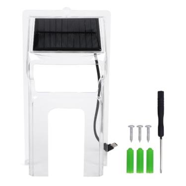 Imagem de Tampa de Chuva de Campainha Sem Fio Com Painel Solar, Prevenção de Tempestades de Neve e, Adequado para Todo o Clima, Fácil de Instalar, Capa à Prova de Chuva da Campainha