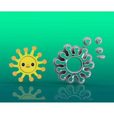 Imagem de Cortador Octonautas - Alga Coral Tamanho 5 Cm