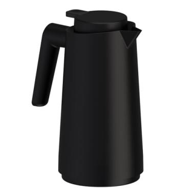 Imagem de Garrafa Térmica Bule Com Gatilho 1,0 Litros Café/chá/água (Preta)