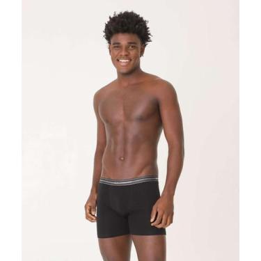Imagem de Cueca Boxer Masculina Lupo, Preto, G