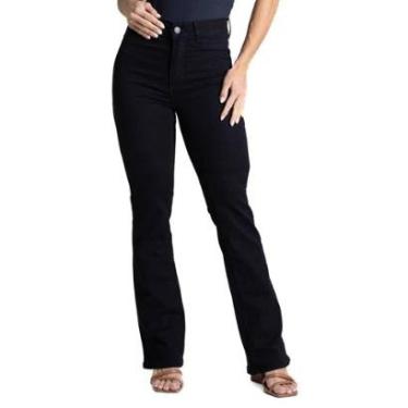 Imagem de Calça Sarja Sawary Boot Cut - 282681 - Preto 46-Feminino