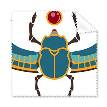 Imagem de Egito, vermelho, amarelo, azul, besouro azul, pano de limpeza de tela de telefone, 5 peças