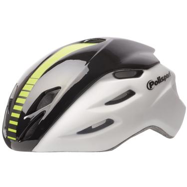 Imagem de Capacete Bike Polisport Aero Road Preto Branco Amarelo