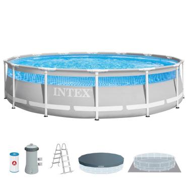 Imagem de Piscina Estrutural Circular Clearview Completa 12.706 Litros 220v Intex