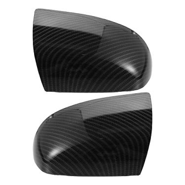 Imagem de ACROPIX Capa de espelho retrovisor exterior do carro com acabamento adequado para Ford Focus - Pacote com 2 padrões de fibra de carbono preto