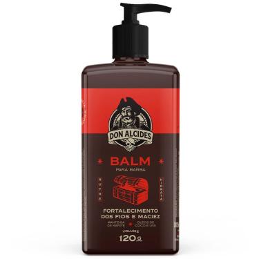 Imagem de Balm para Barba Negra Amadeirado, Doce e Marcante 120g Don Alcides