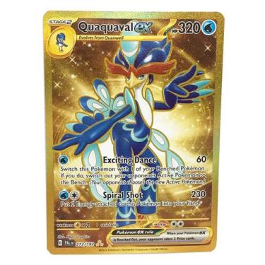 Imagem de Cartão Pokémon Quaquaval ex 273/193 Paldea Evolved Gold Secret Rare - 