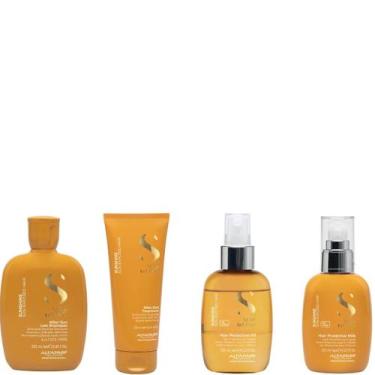 Imagem de Kit Alfaparf Semi Di Lino Sunshine Completo Proteção Solar Capilar com