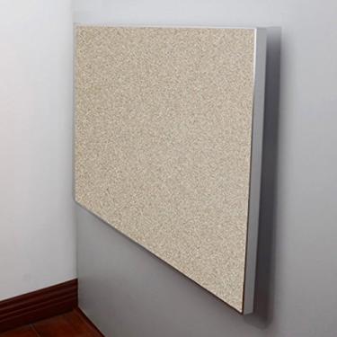 Imagem de LXB Mesa de computador de parede doméstica - mesa de computador para estudantes montada na parede estilo europeu cozinha dobrável e amp; mesa de jantar, decoração de parede/cor champanhe/80 × 50 cm