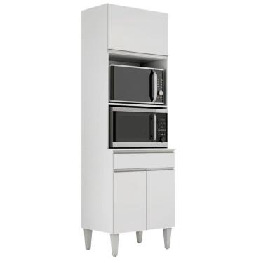Imagem de Torre Quente Para Forno E Microondas 202x61cm Andreia Branco Reajl Moveis Branco