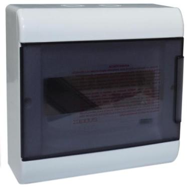 Imagem de Quadro de Distribuição de Sobrepor 1X8 Porta Transparente - SCV8PT - S